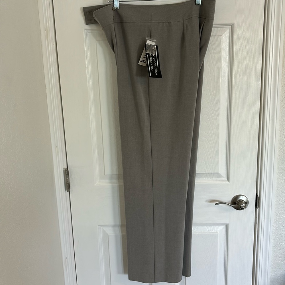 NWT Women's Office Pants NEW YORK CITY DESIGN CO. Heather Gray Size 12
